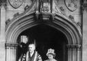 Princess Elizabeth, as she then was, outside York Minster in July 1949