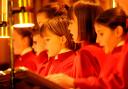 Young members of the York Minster Choir rehearse for the Queen's visit