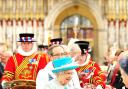 Her Majesty the Queen gives out the Maundy Money at York Minster
