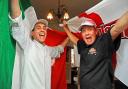 Steve Robinson, landlord of the Lighthorseman in Fishergate, with his head chef Salvatore Marci, prepare to support their rival teams tomorrow