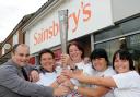 Staff at Sainsbury’s in Haxby with the Paralympic torch; from left are Nick Horsley, Jane Stewart, store manager Nicola Oliver, Sue Phillips and Lana Sturdy