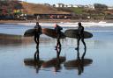 Surfers at the North Bay, Scarborough. Pictures: Martin Oates