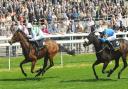 Lily Rules, right, can’t hunt down Madame Chiang in the Musidora Stakes at York last month. The pair re-oppose in the Oaks today