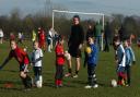 Former York City midfielder Christian Fox, pictured coaching youngsters at Poppleton United