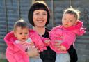 Claire Bebb, of Strensall, and her daughters, Maisy and Hattie, who were both born prematurely and spent time in the York Special Care Baby Unit and Bradford Royal Infirmary