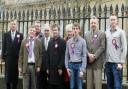 Ukip party members outside City of York Council’s West offices ahead of their campaign launch