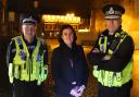 Special Constable Jerry Holland, left, with Police and Crime Commiss-ioner Julia Mulligan, and Chief Constable Dave Jones