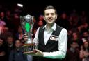 Mark Selby celebrates with the Betway UK Championship trophy after last year's victory over Ronnie O'Sullivan at the York Barbican