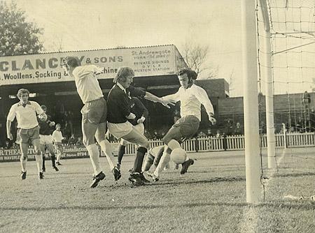 28/10/72: York City 0, Walsall 0 - Barry Swallow sees a shot from Pollard enter the Walsall net, only for the 'goal' to be disallowed for offside.