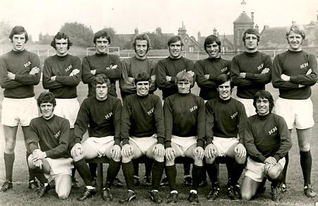 York City team picture 05/10/71 - Back row: Chris Topping, Pat Lally, Kevin McMahon, Ron Hillyard, John Mackin, Laurie Calloway, Paul Aimson, Barry Swallow. Front: dick Hewitt, Eddie Rowles, Phil Burrows, Tommy Henderson, John Woodward, Dave Chambers.