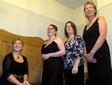 Lisa Clifford, with slimmers Mandy Tyson, Sandra Lumby and Margaret Whitehead