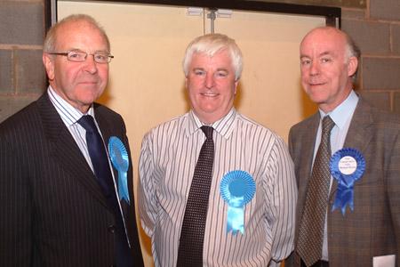 Newly elected at Selby: Ian Reynolds, David Peart and Michael Dyson 