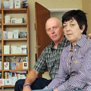 Matthew Hatton’s parents, Jill and Phil Hatton, talking about their son at home in Haxby