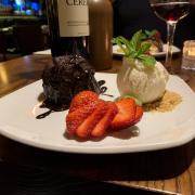 The chocolate fondant at D’Vine                               Picture: Haydn Lewis
