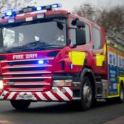 Fire crews were called to the scene in Selby