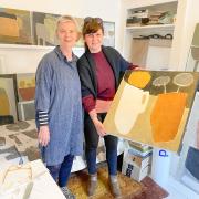 York artist Carol Douglas, left, with According To McGee co-director Ails McGee