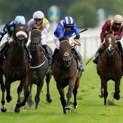 Jim Crowley on board Battaash (centre) on their way to winning the Coolmore Nunthorpe Stakes at York Racecourse during day three of the Yorkshire Ebor Festival at York Racecourse. Picture: Alan Crowhurst/PA Archive