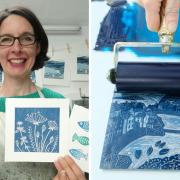 Michelle Hughes, York printmaker - just one of the artists showing her work at the annual Printmakers Fair in York later this month