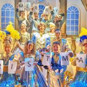 The cast of the York Theatre Royal panto wish readers a merry Christmas  Picture: Matt Hague
