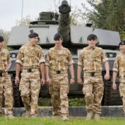 This photograph taken only a few weeks ago shows Ash Smith, second left, with friends and fellow soldiers Tom Harding, 19, of Clifton, Corporal Dave Swift, 25, of Selby, Troopers Shaun Craine, 18, of Acomb, and James Dalby, 19, of Heworth