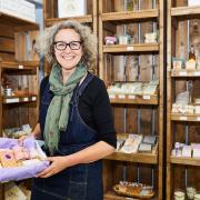 Clara Challoner Walker, founder of Cosy Cottage Soap, in her shop in Malton