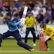 Yorkshires Finn Allen bats during the Vitality Blast T20, North Group match at the Seat Unique Riverside, Durham. Picture date: Friday June 17, 2022.
