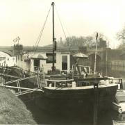 The Ardath - a floating nightclub moored near Skeldergate Bridge, in 1972.
