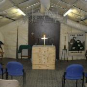The chapel at Camp Bastion