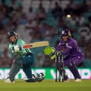 Oval Invincibles batter Lauren Winfield-Hill in action during The Hundred at the Kia Oval. Picture: Adam Davy/PA Wire