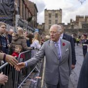 King Charles III meeting the crowds in Micklegate in York back in November