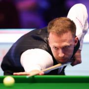 Judd Trump in action at the Cazoo UK Championship at the York Barbican. Picture: Isaac Newton/PA Wire