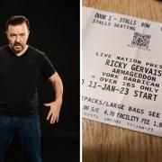 Fans of After Life comedian Ricky Gervais were turned away from a gig at York Barbican