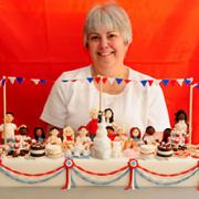 Sylvia Ross, of Imaginative Icing in Lendal, York, and their royal wedding cake