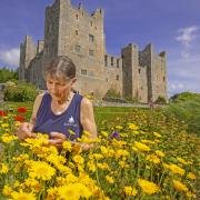 Elizabeth Carter at work - Bolton Castle is one of the best preserved medieval castles in the country. Gareth Buddo
