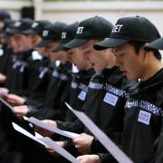 Volunteer Police Cadets taking their oaths in 2015