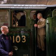 King Charles on board the Flying Scotsman in Pickering
