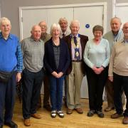 Michael Robinson, John Mitchell, Mike Harrison, Margaret Johnson, John Clitheroe (speaker) Tony Clements (chairman) , Maureen Mitchell, Clive Drobig and Chris Jacques