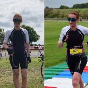 Hannah competes in the sport of duathlon