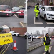 Parking marshal Tony working at Marygate Car Park