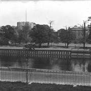 Views across the Ouse from near Skeldergate Bridge in the 1910s. From Explore York archive