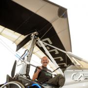 Paraplegic microlight pilot Dave Sykes