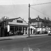 Bristow's garage in Fulford Road in the 1950s - from York Explore archive
