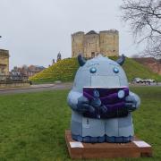 One of the Snooks in front of Clifford's Tower