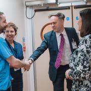Julian Sturdy, MP for York Outer, at Clifton Park Hospital