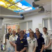 The installation delighting staff at patients in the HDU