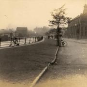 These bicycles are on Foss Islands Road (looking towards Layerthorpe Bridge) in about 1911. The photographer has written: 