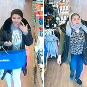 CCTV of two women police want to speak to after a theft at One Below in Selby