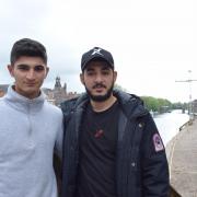 Bekircan and Ibrahim returned to the site of their rescue attempt on Wednesday (May 15)