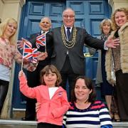 Looking forward to meeting the the Queen are,  clockwise from the front, Natalie Maxwell with daughter Rosalia Daly-Maxwell, Paisley Laws, Frank Stones, the Lord Mayor of York Coun David Horton, Doreen Foster and Sallyanne Gatus