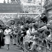 The Queen enters the city at Micklegate during her Silver Jubilee visit in July 1977